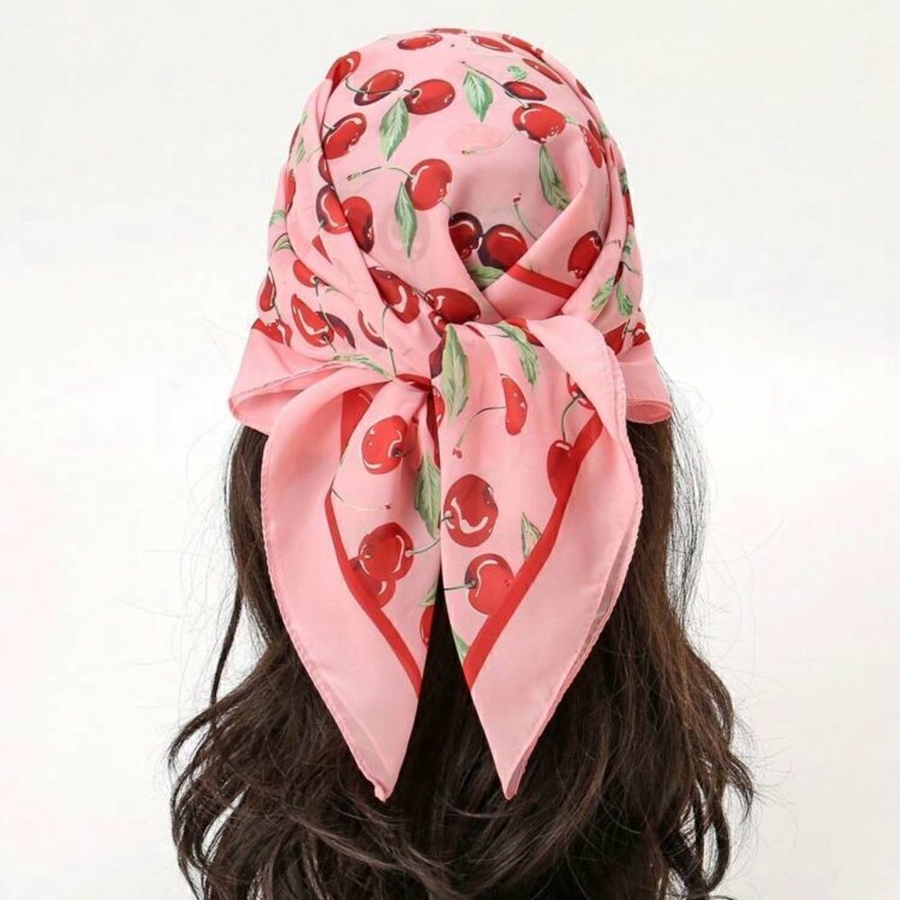 cherry scarf  S7